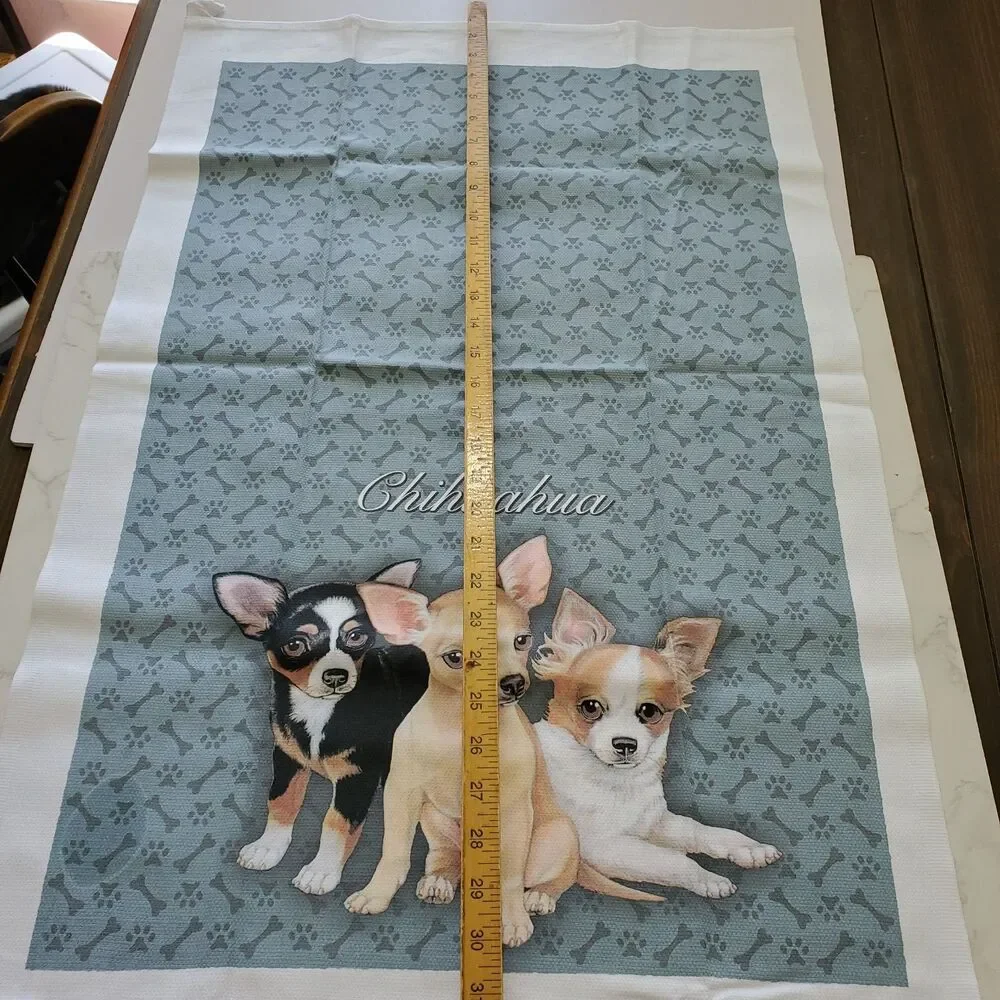 FIDDLER'S ELBOW Chihuahua Dish Towel Tea Hand XL 21